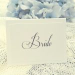 calligraphy wedding place card