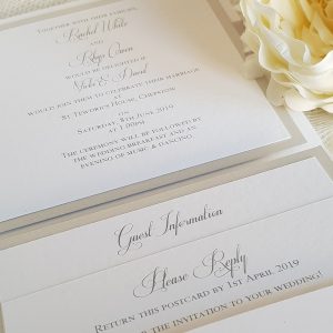 silver and white pocketfold inserts