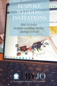how to roder bespoke wedding invitations during COVID