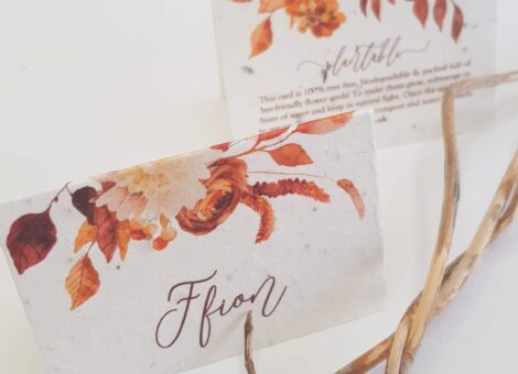 plantable seed paper wedding place cards