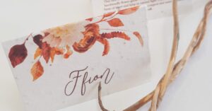 plantable wedding place cards